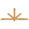 Ekena Millwork Kennewick Rough Sawn Timber Gable Bracket, Western Red Cedar, 72"W x 30"H x 4"D x 4"F, 10/12 Pitch GBW072X30X0404KEN00RWR - alternate 1